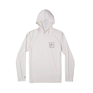 RVCA White Surf Hoodie Long Sleeve Shirt Size Small Fitted